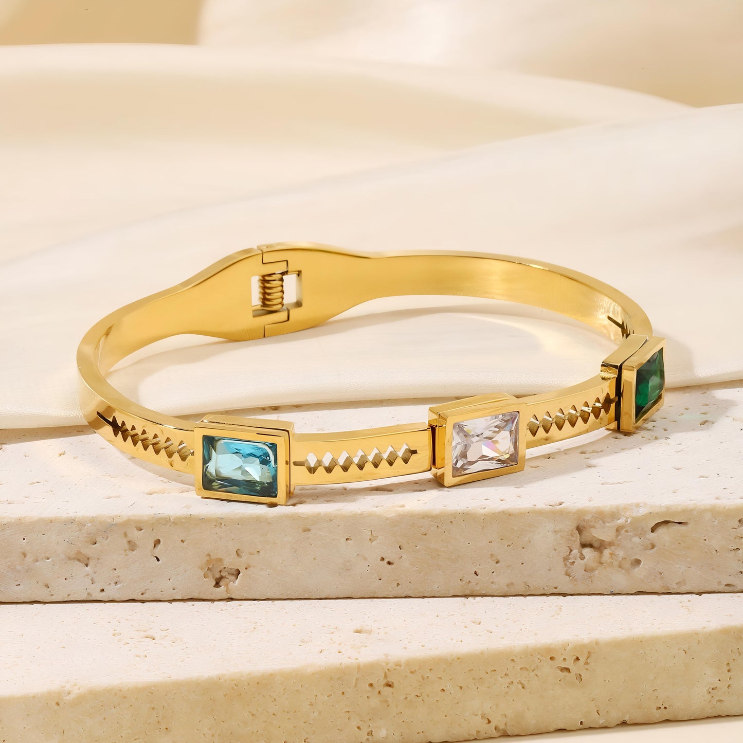 Idyllic Gold Bracelet by GLEAMY