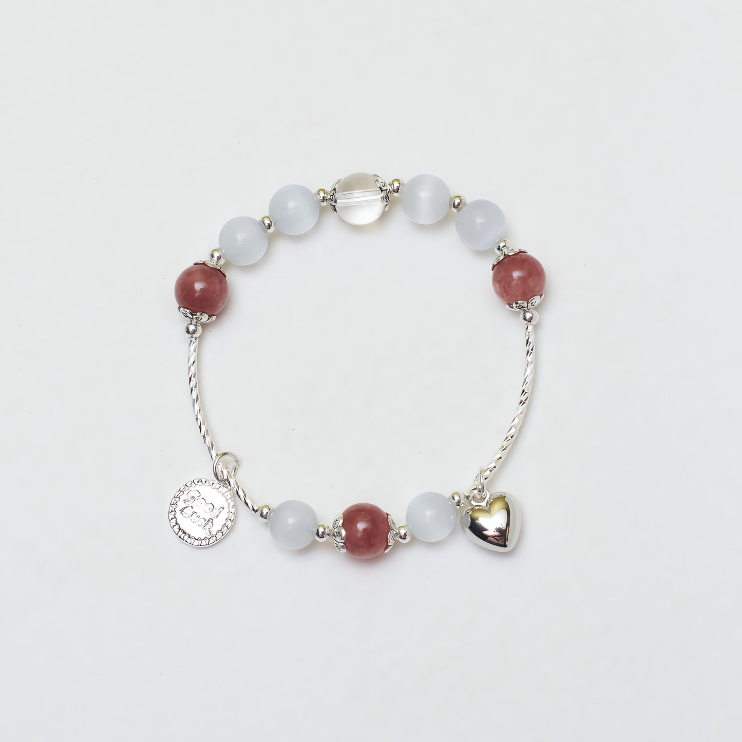 Sweetheart Rose Beaded Band by GLEAMY