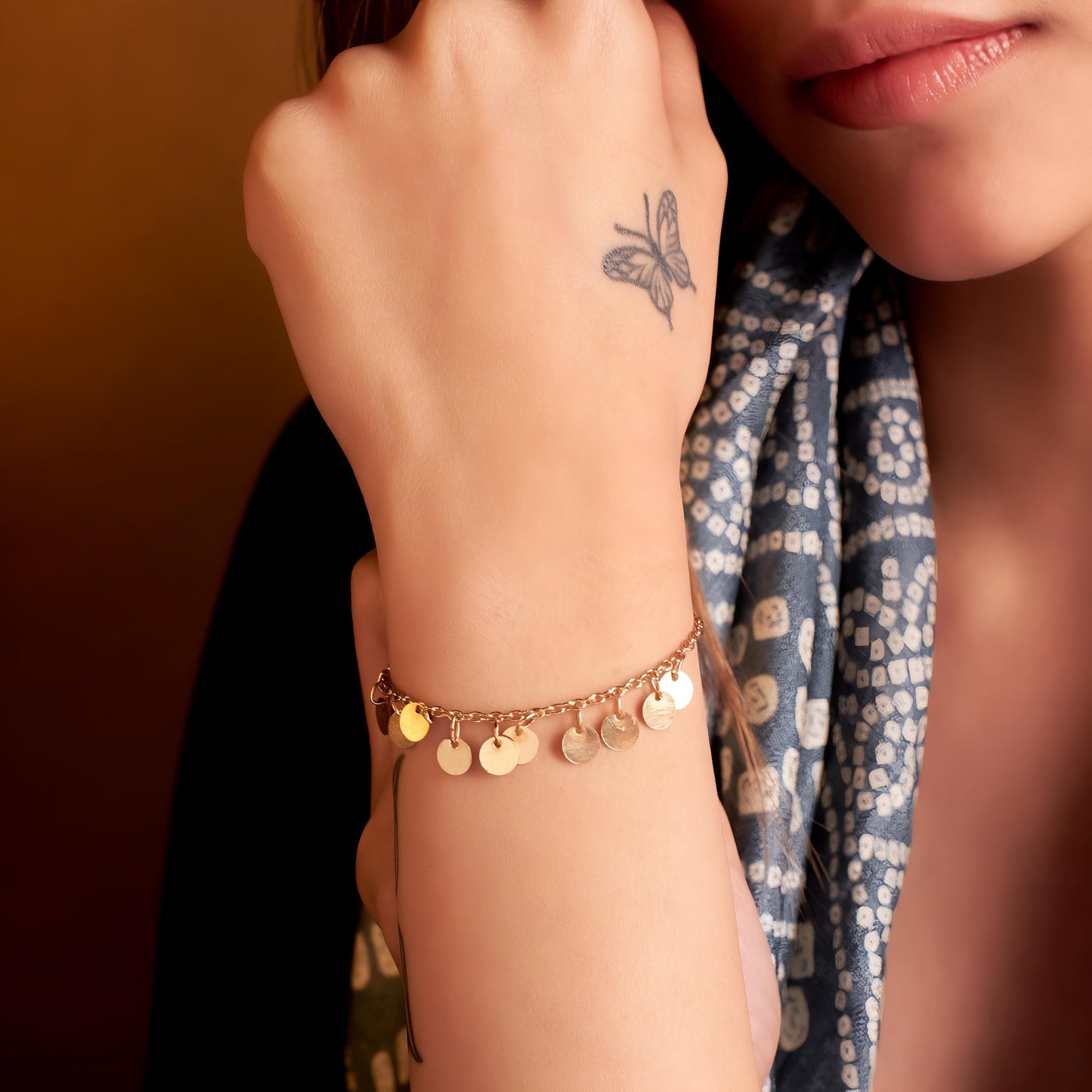 Sunshine Coin Bracelet by GLEAMY