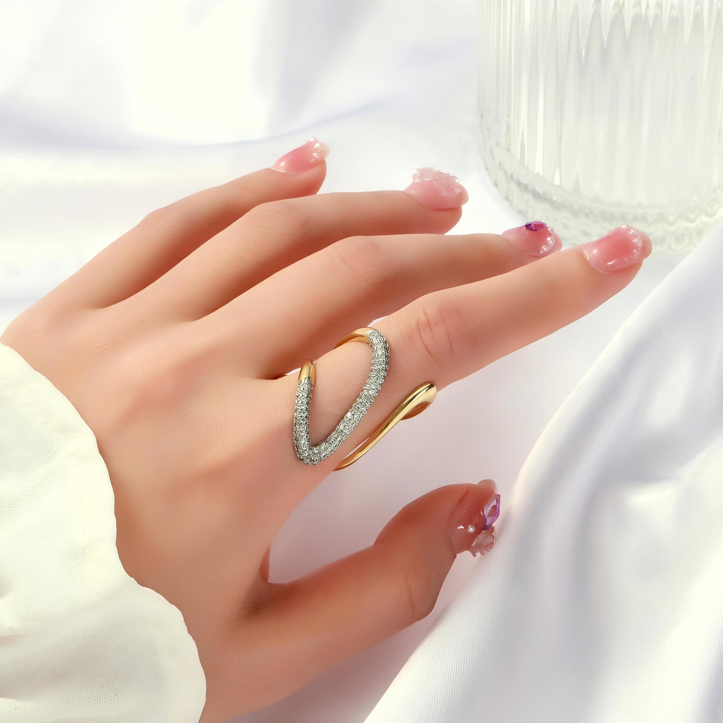 Serpentine Elegance Ring by GLEAMY