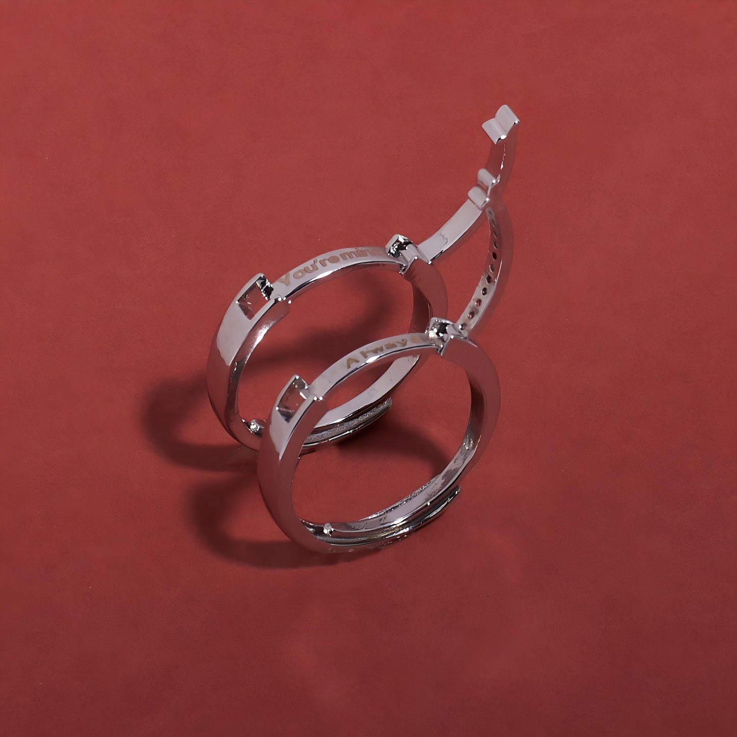 You’re mine-Always Coded Couple Rings by GLEAMY