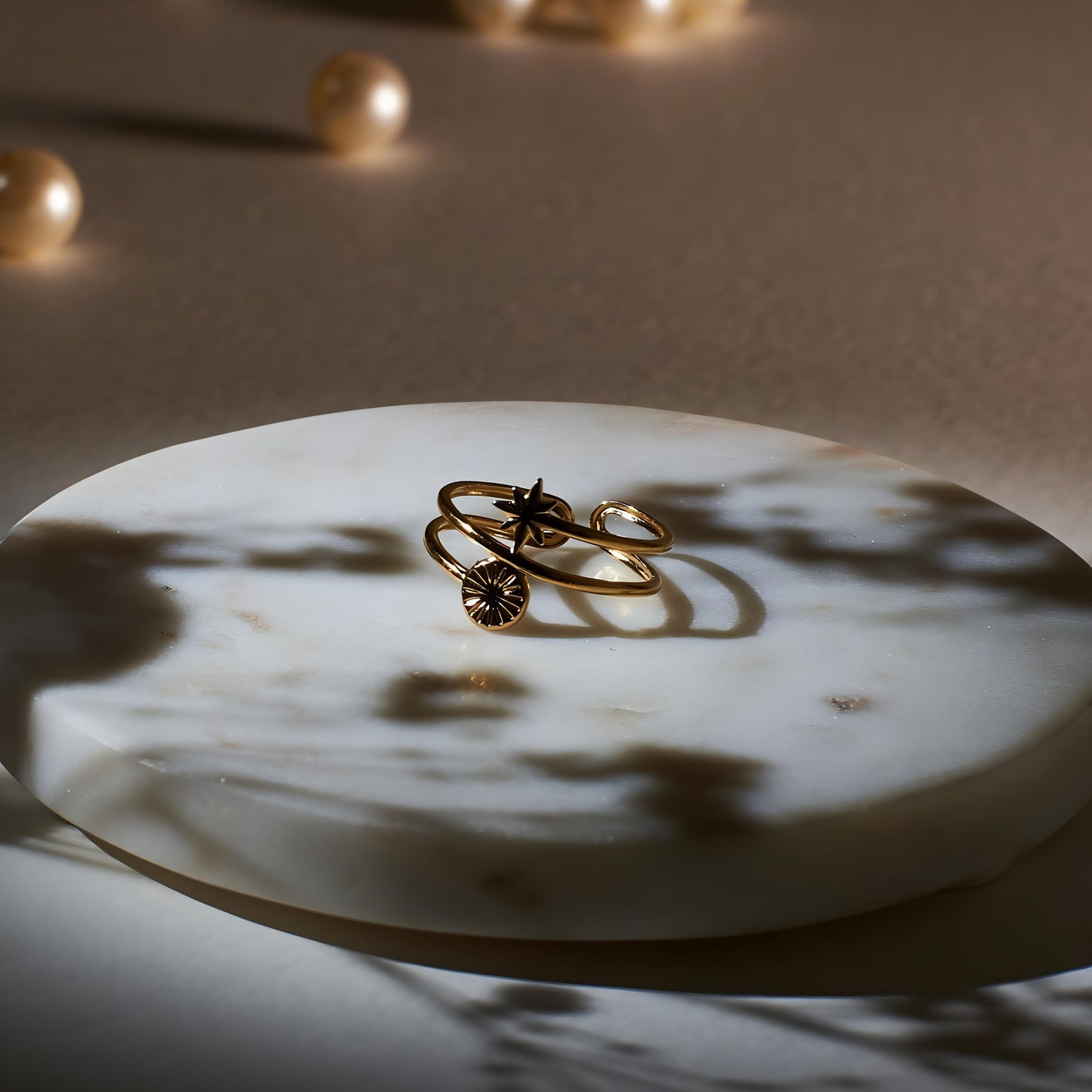 Minimal Crescent Ring by GLEAMY