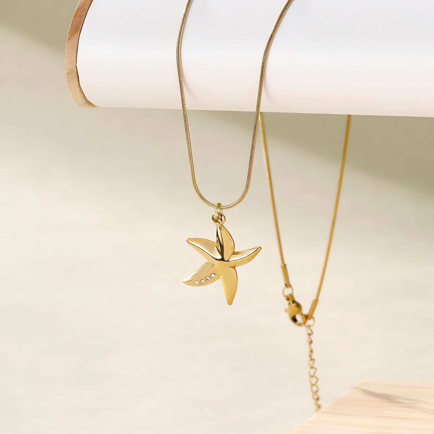 Sitara Golden Necklace by GLEAMY