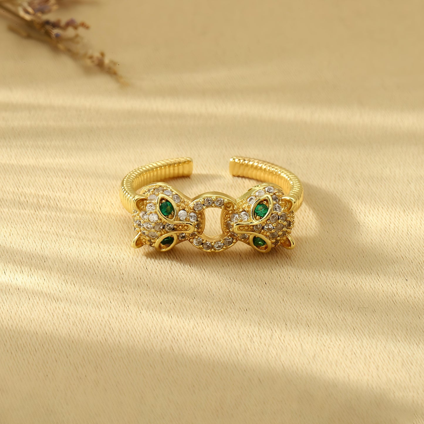 Fierce Feline Ring by GLEAMY