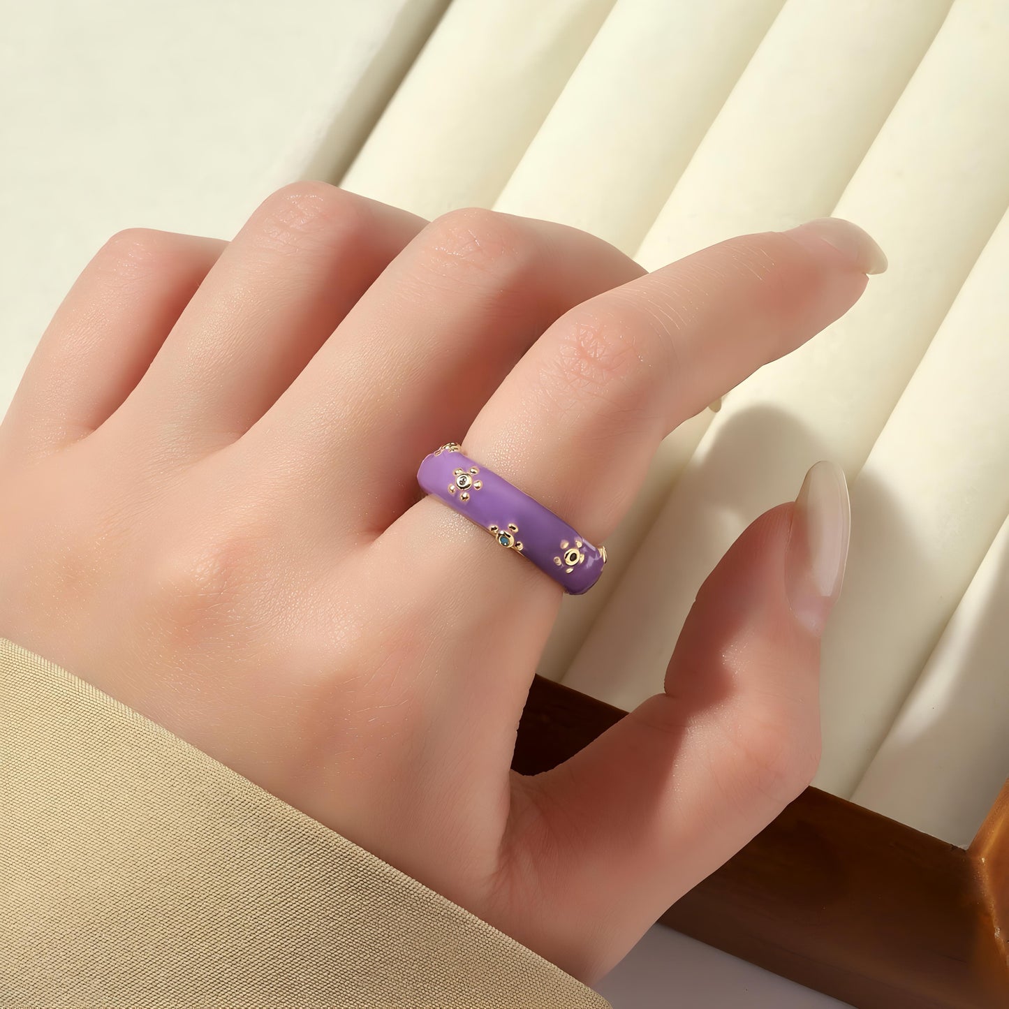 Gemline Contrast Ring - Purple by GLEAMY