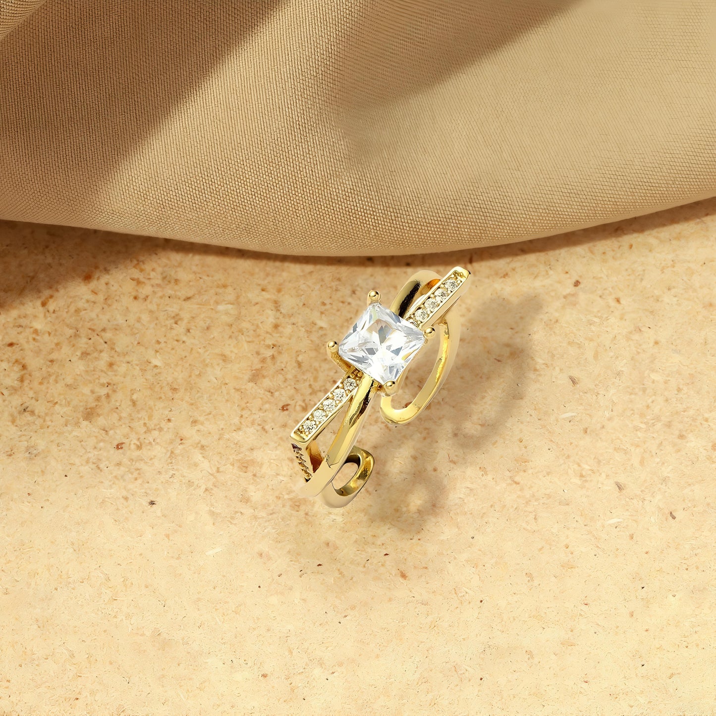 Forever Radiance Gold Ring by GLEAMY