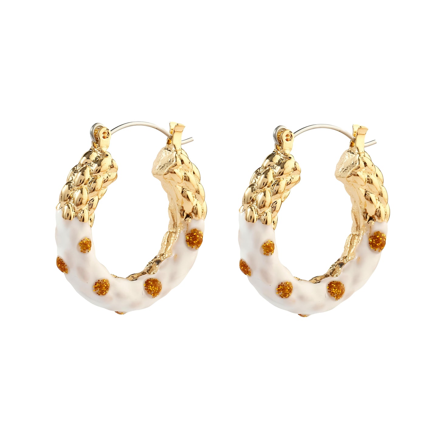 Fulgent Luxury Gold Earring by GLEAMY