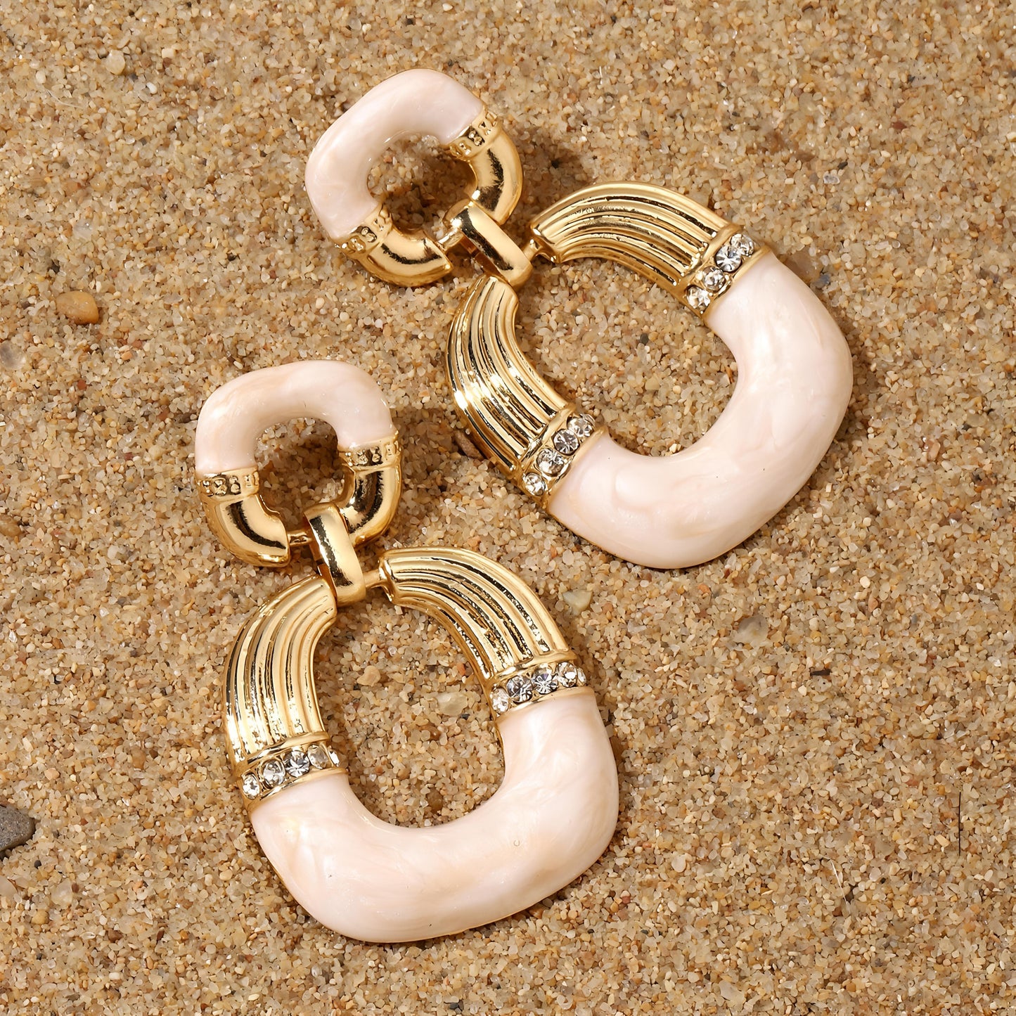 Blush Luxury Gold Earring by GLEAMY