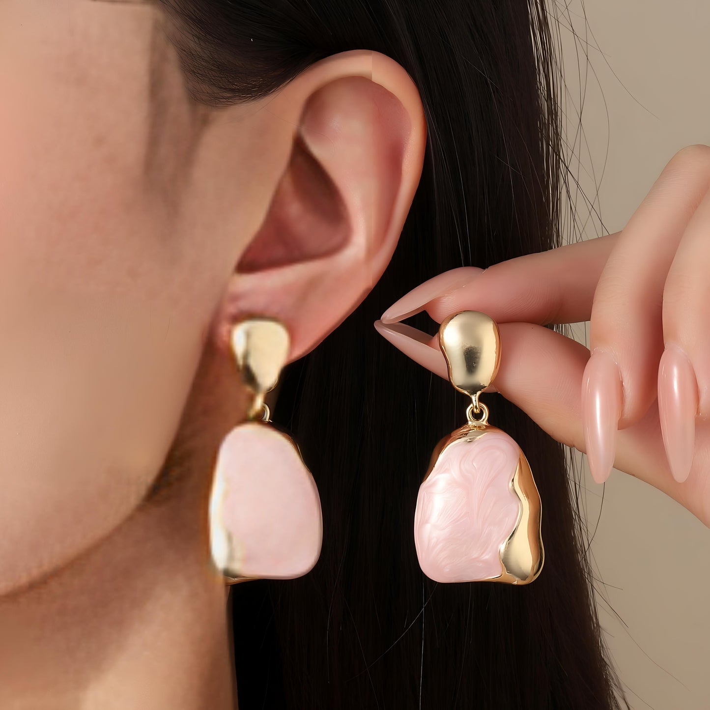 Swanky Luxury Gold Earring by GLEAMY