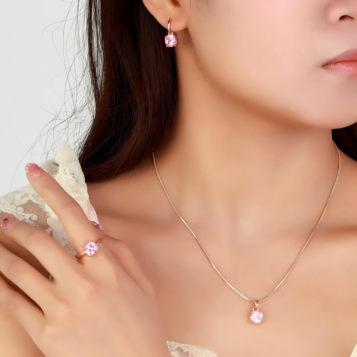 Cupid's Gem Jewelery Set by GLEAMY