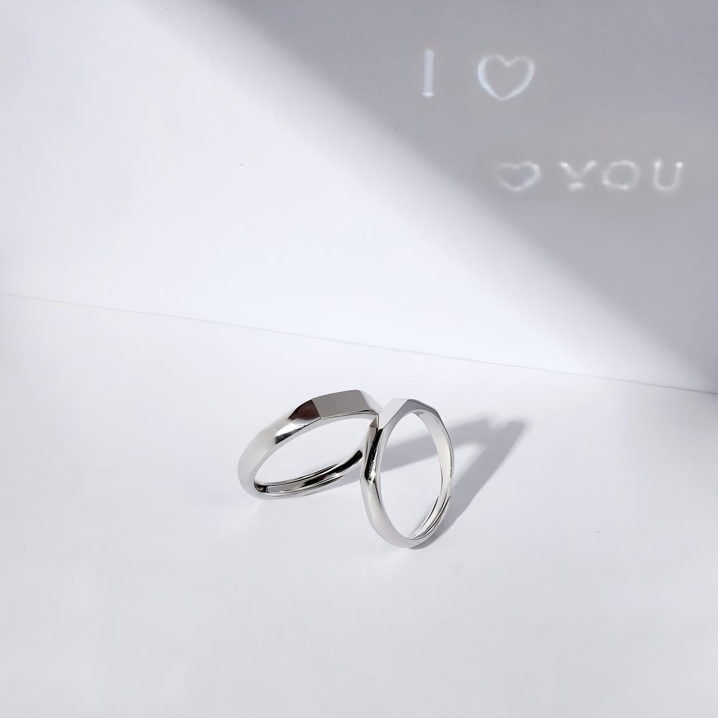 Couple's Sunlight Message Ring By Gleamy