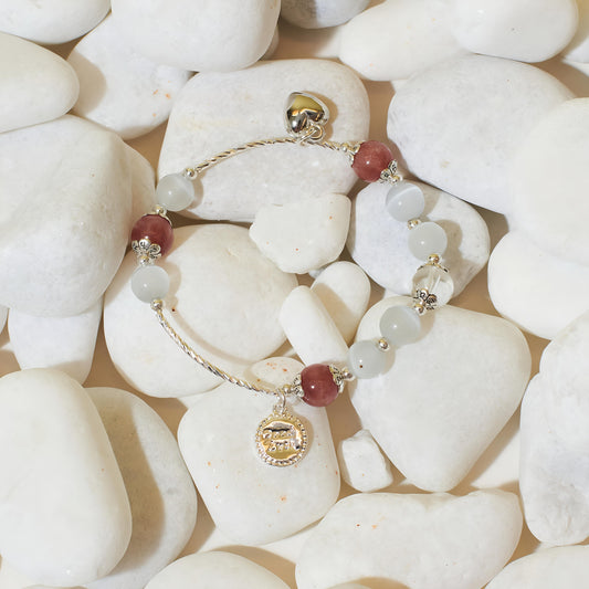 Sweetheart Rose Beaded Band by GLEAMY