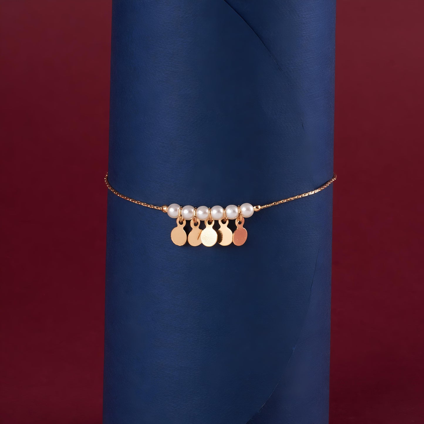 Gypsy Pearl Bracelet by GLEAMY