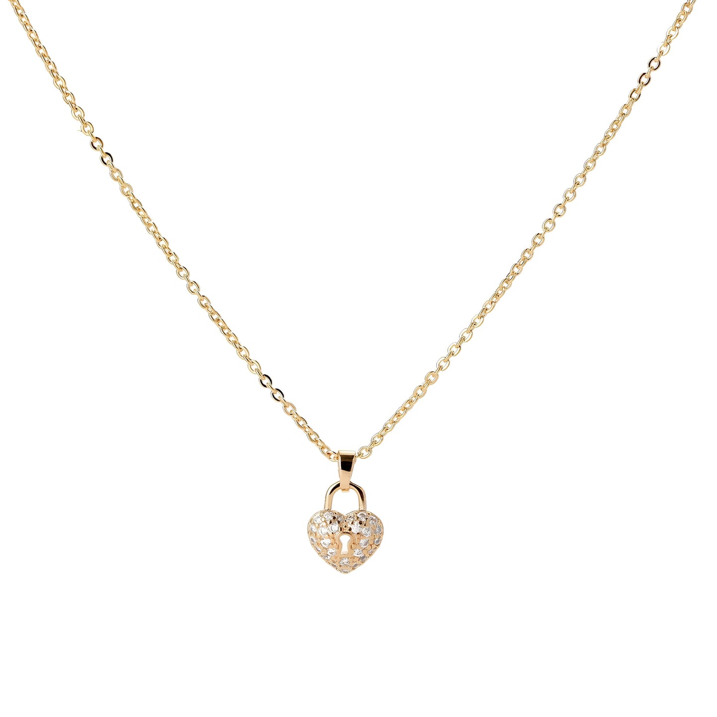 Locked in Love Necklace by GLEAMY