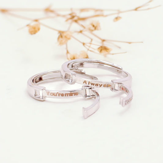 You’re mine-Always Coded Couple Rings by GLEAMY