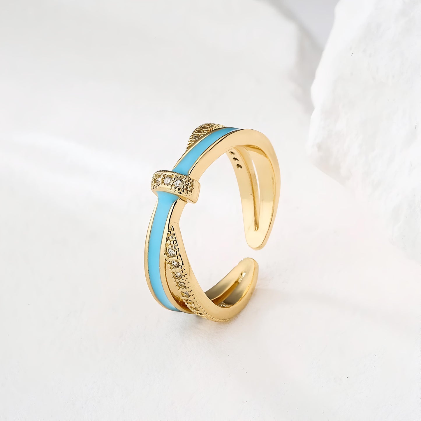 Midnight Knot Ring by GLEAMY