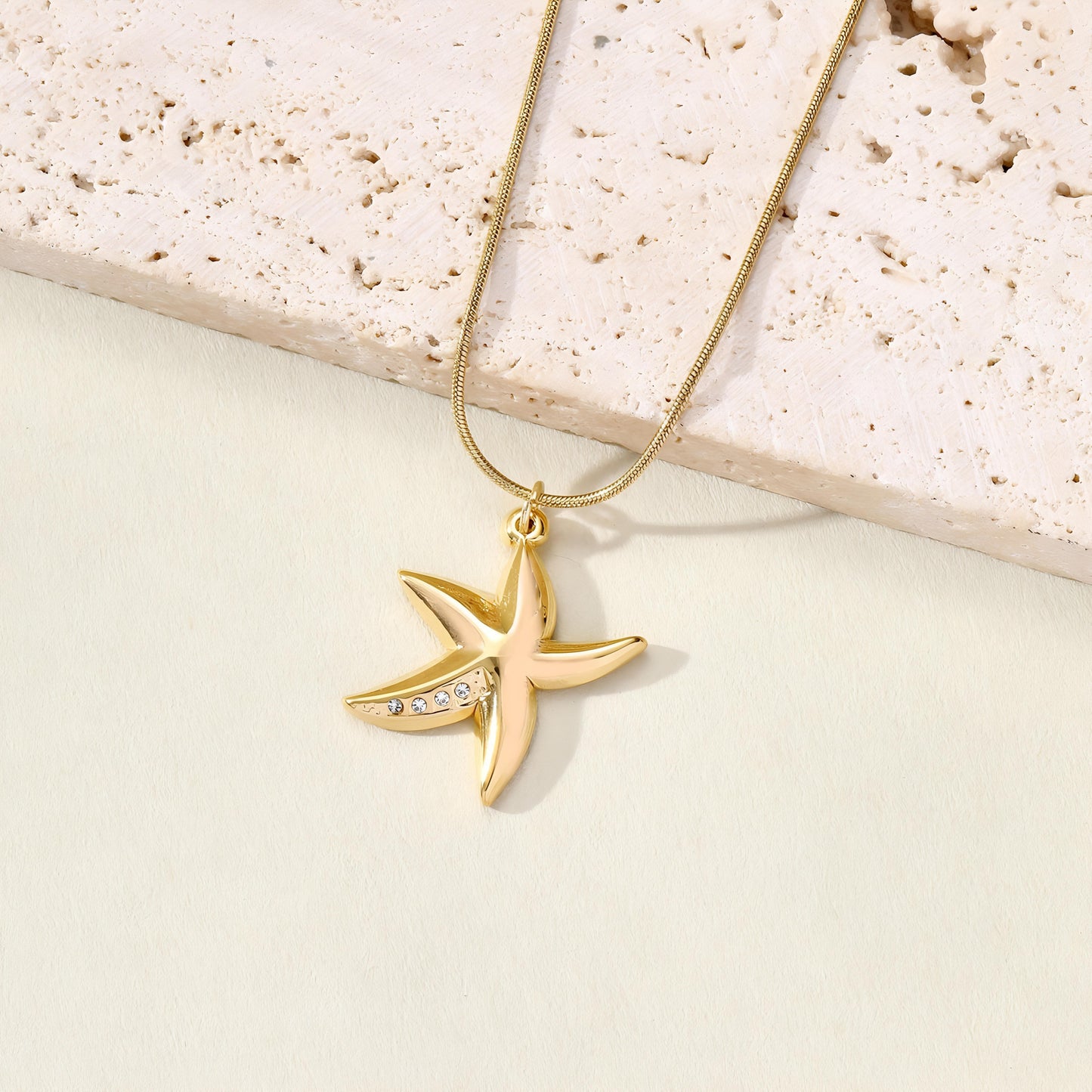 Sitara Golden Necklace by GLEAMY