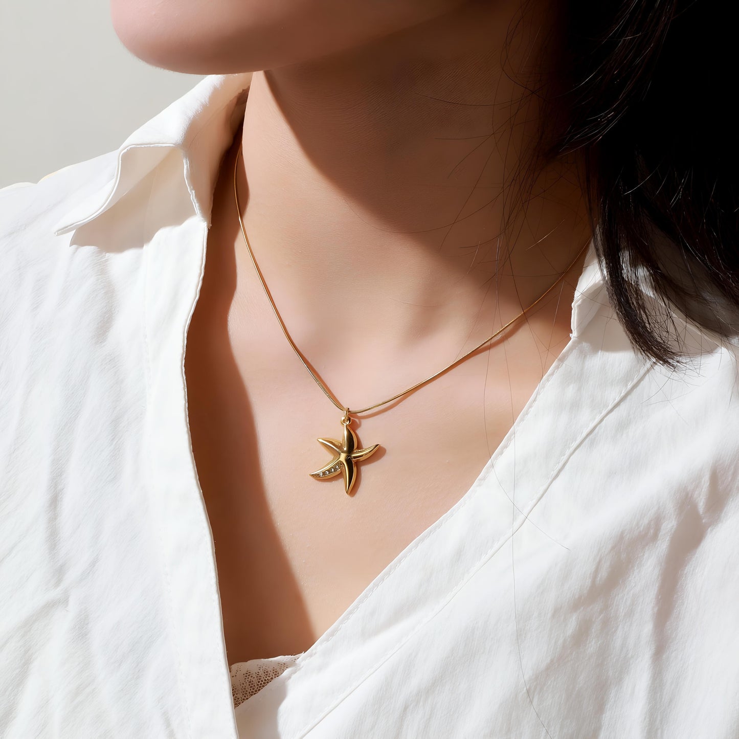 Sitara Golden Necklace by GLEAMY