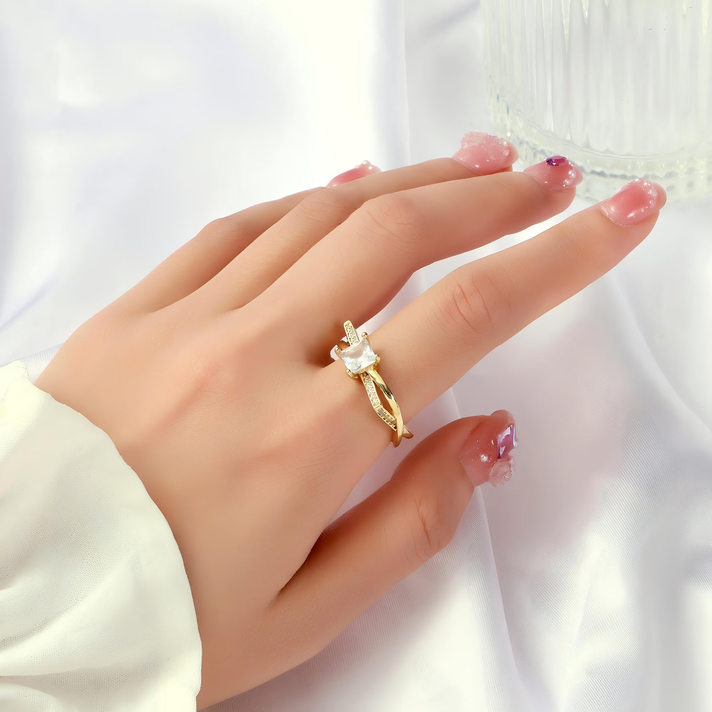 Forever Radiance Gold Ring by GLEAMY