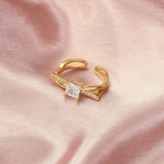 Forever Radiance Gold Ring by GLEAMY