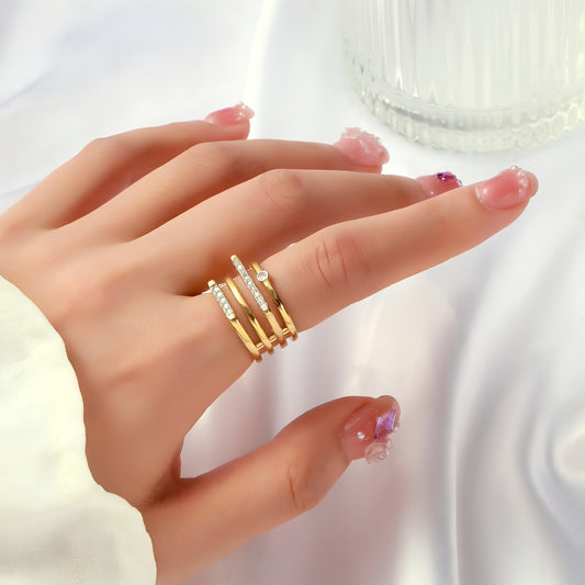 Cosette Gemstone Ring by GLEAMY