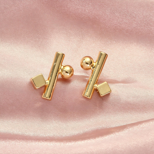 Symmetry Split Earrings  by GLEAMY