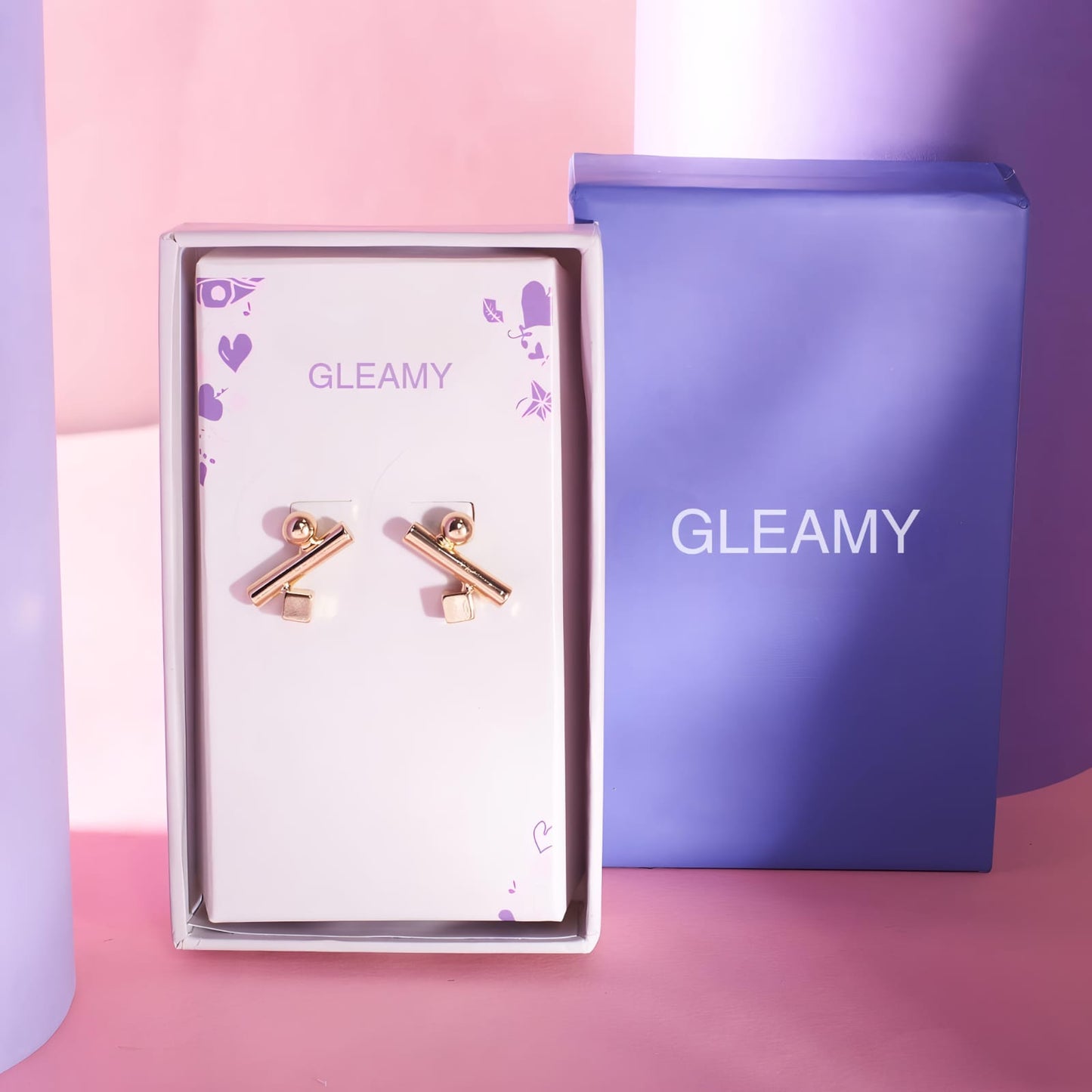 Symmetry Split Earrings  by GLEAMY
