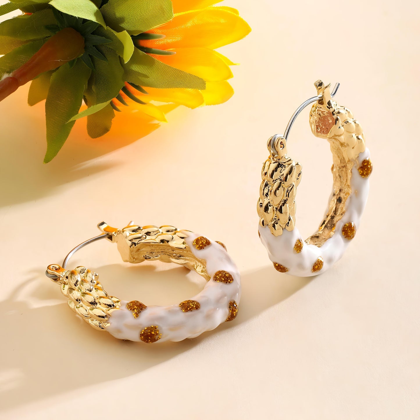 Fulgent Luxury Gold Earring by GLEAMY