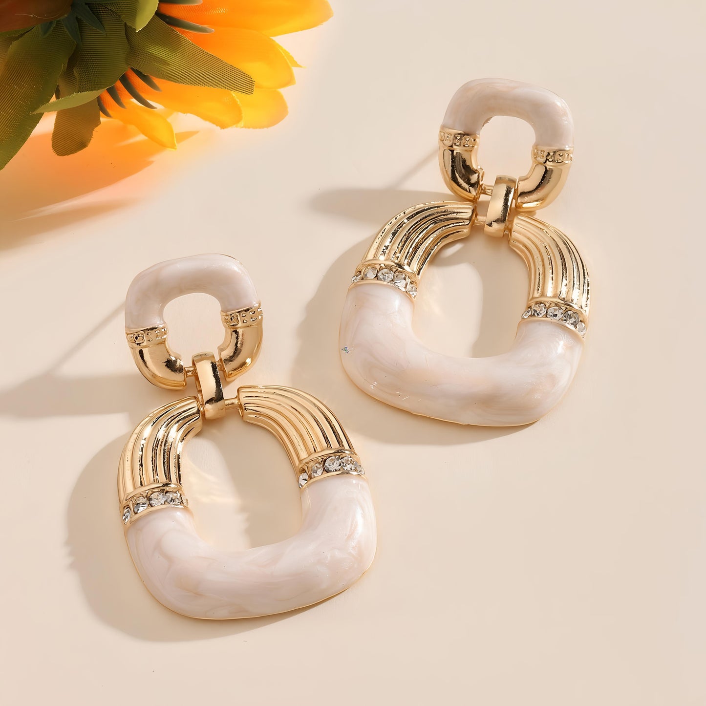 Blush Luxury Gold Earring by GLEAMY