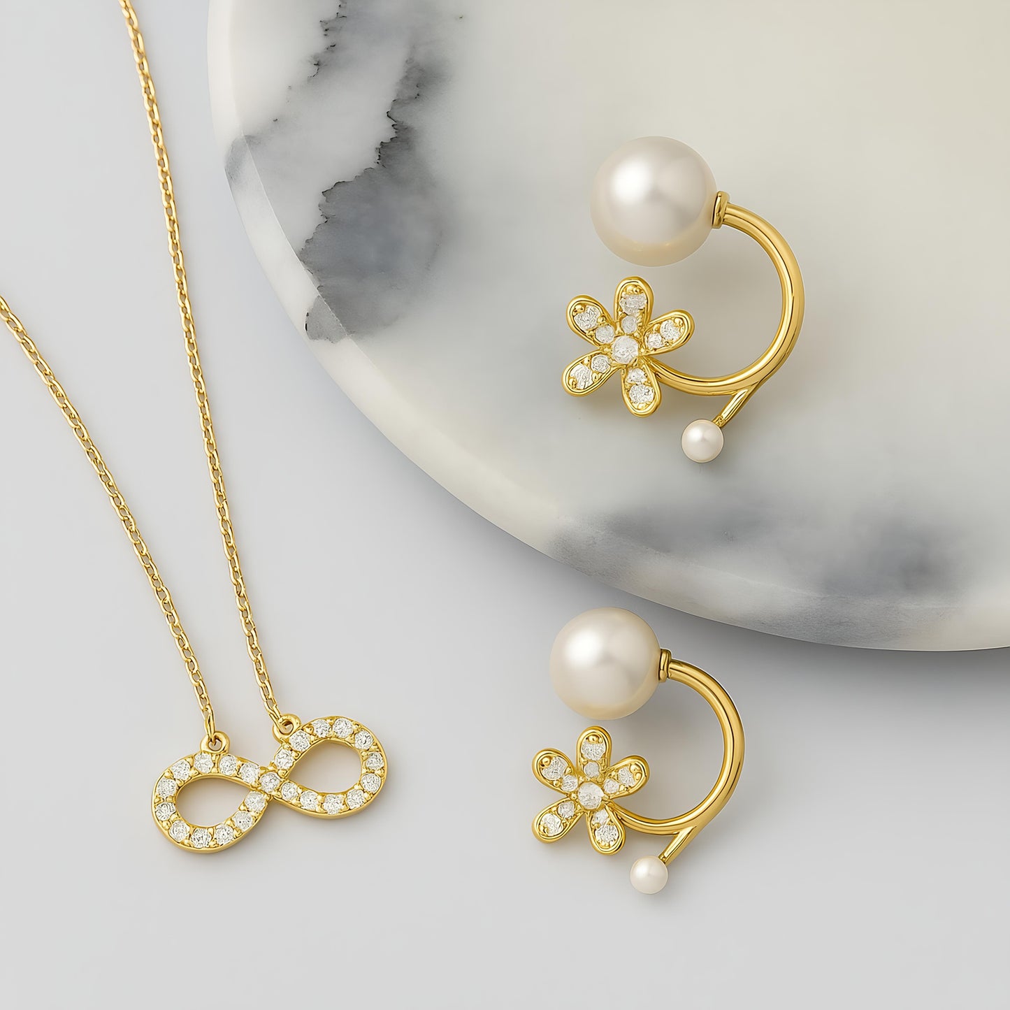Petal And Infinity Combo Set by GLEAMY