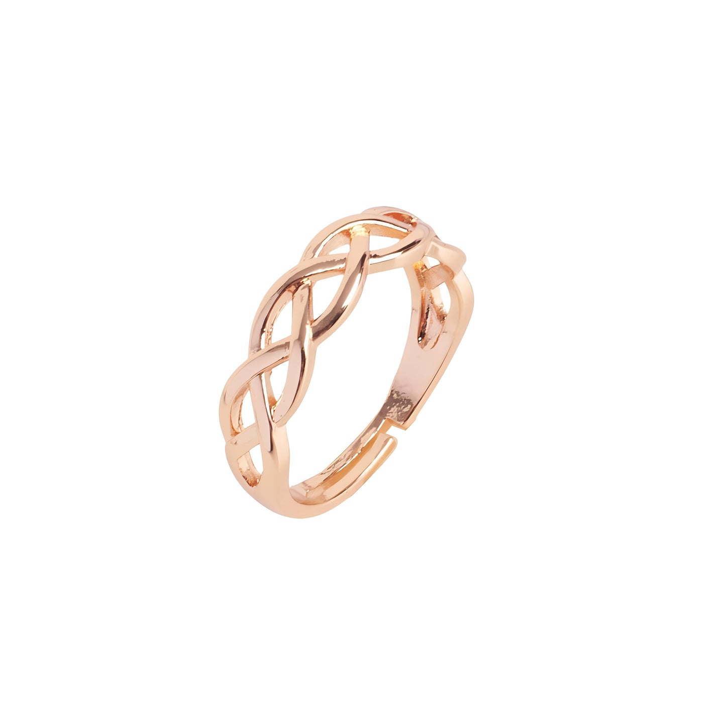 Never ending Infinity RoseGold Ring By Gleamy