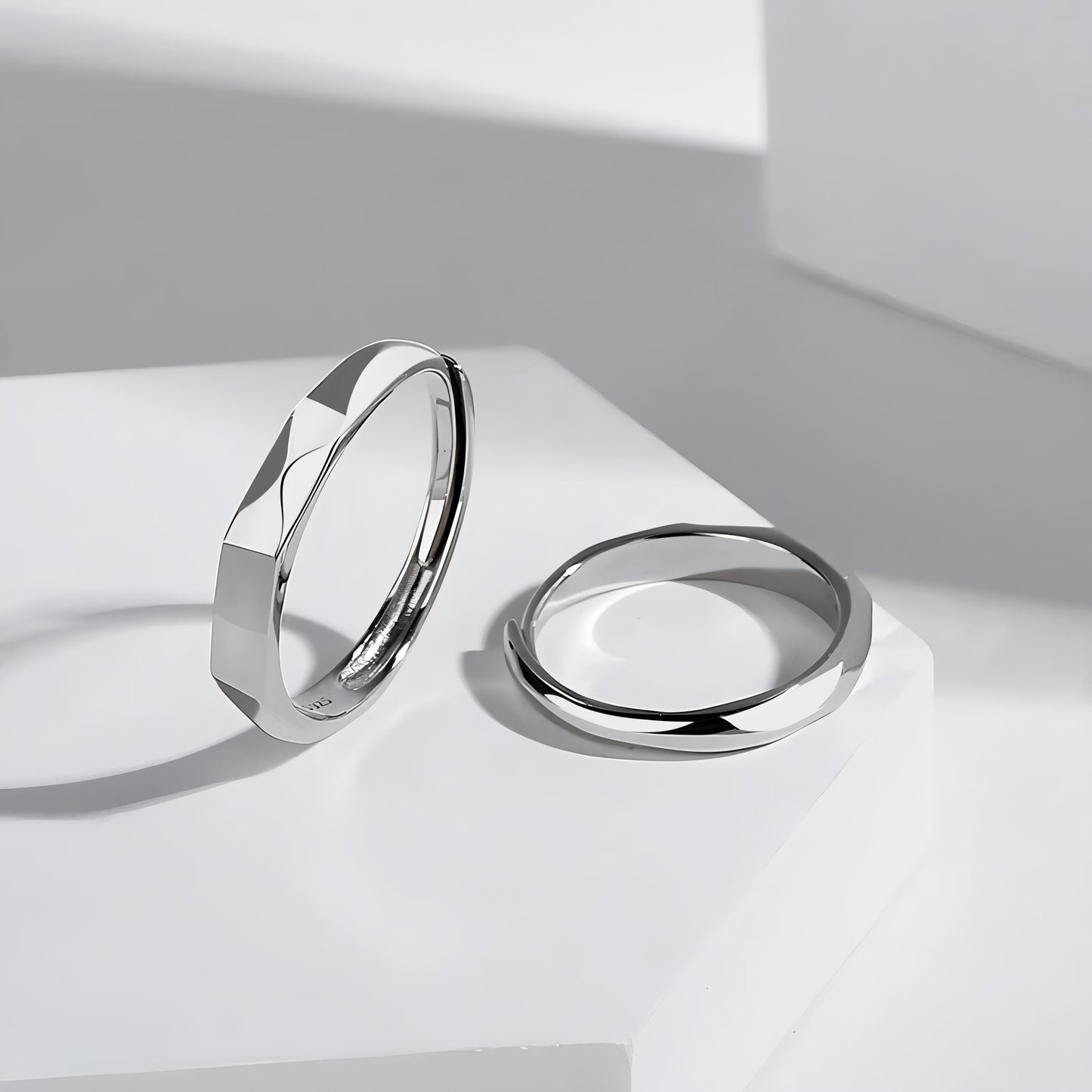 Couple's Sunlight Message Ring By Gleamy